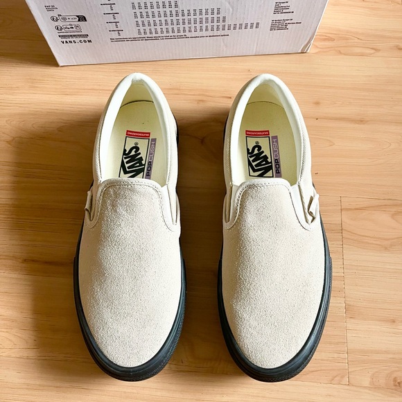 Vans Skate Slip- on Tan Black Women 10.0 US - Picture 3 of 11